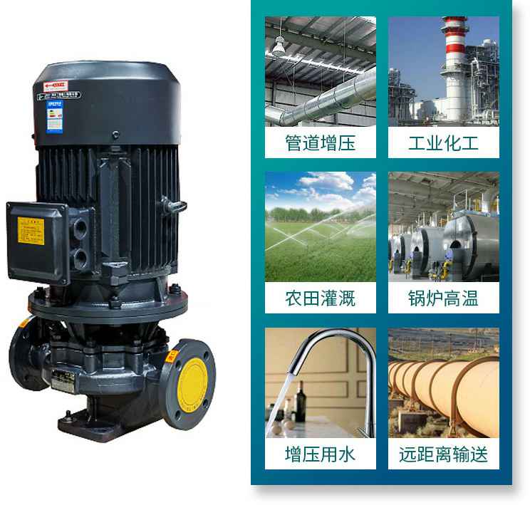 ISG立式管道离心泵技术参数 align= ISG立式管道离心泵技术参数